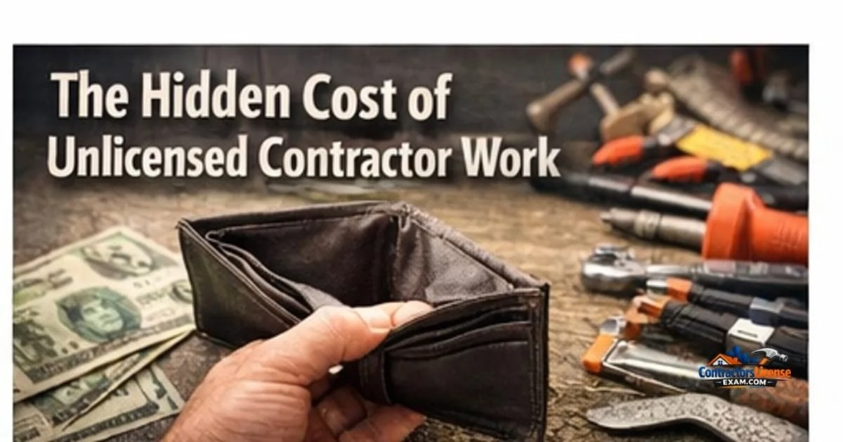 The Hidden Cost of Unlicensed Contractor Work