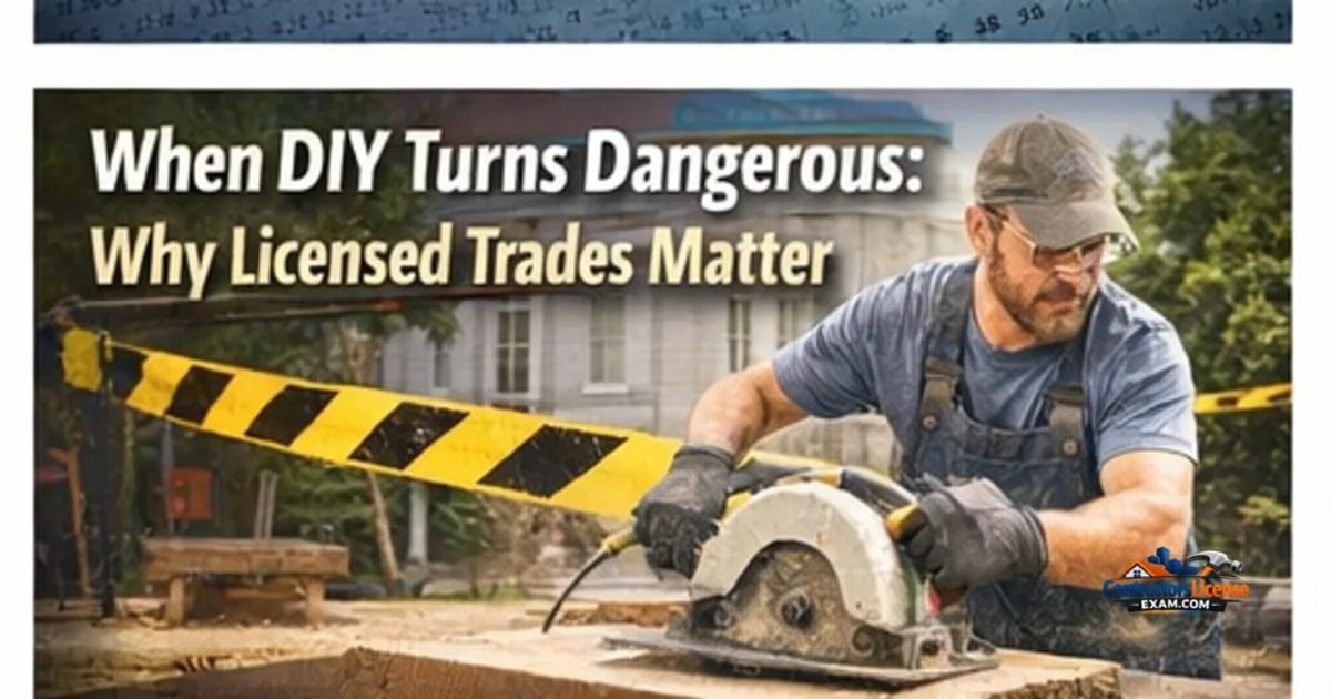 When DIY Turns Dangerous: Why Licensed Trades Matter